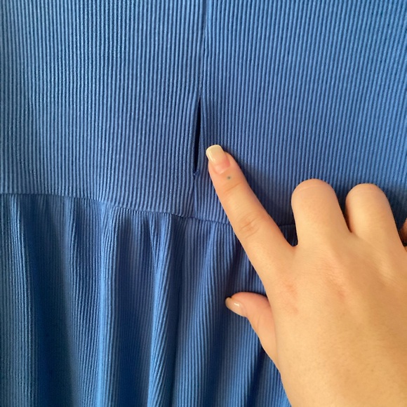 Blue sleeveless jumpsuit - Picture 6 of 6